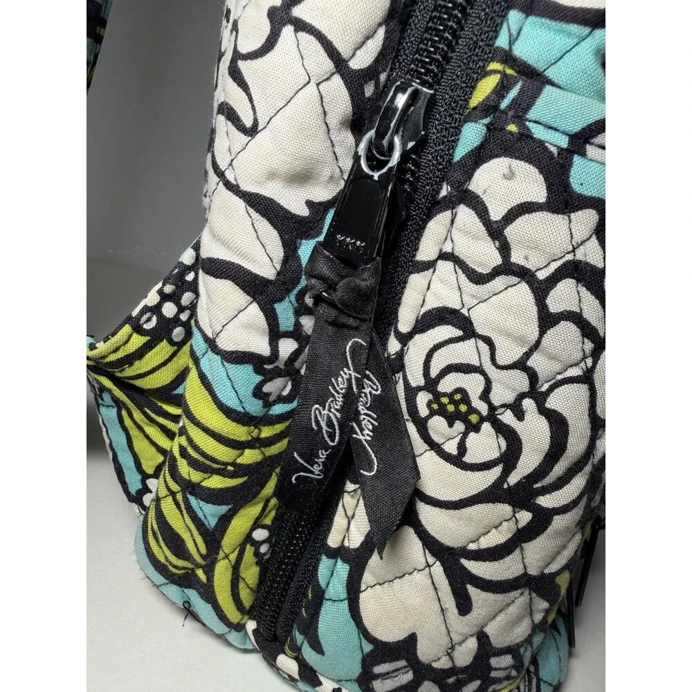 Vera Bradley Island Blooms Laptop Computer Backpack Pockets & Compartments